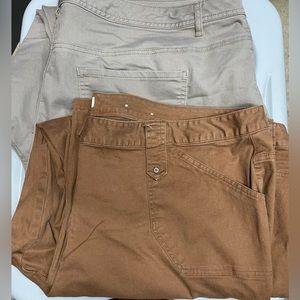 Two Pair of Cato Plus Size 28W Pants